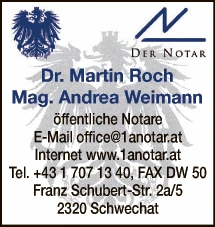Print-Anzeige von: Roch, Martin, Dr., Notar Print-Anzeige von: Roch, Martin, Dr., Notar
