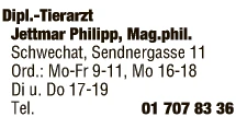 Print-Anzeige von: Jettmar, Philipp, Dipl-Tierarzt, Tierarzt