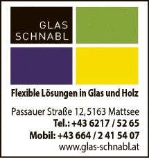 Print-Anzeige von: Schnabl, Peter, Glasereien