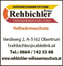 Print-Anzeige von: Rehbichler, Franz, Fassadengestaltung