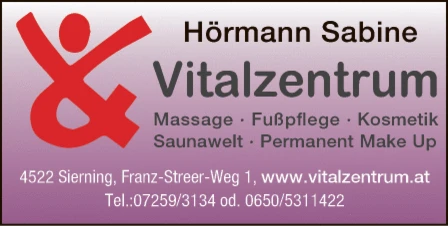 Print-Anzeige von: Vitalzentrum, Massagen