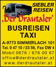Print-Anzeige von: Siebler, Günther, Busunternehmen