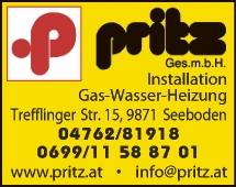 Print-Anzeige von: Pritz GmbH