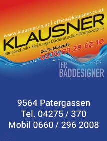 Print-Anzeige von: Klausner Eduard Ing GesmbH, Sanitär