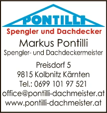 Print-Anzeige von: Pontilli, Markus, Dachdecker