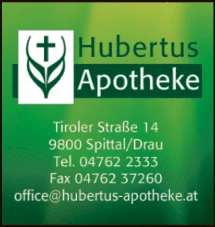 Print-Anzeige von: Hubertus-Apotheke e.U. Mag.pharm.Dr.A.Dominik Schantl, Apotheke