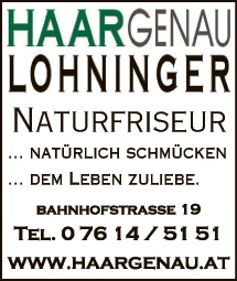 Print-Anzeige von: Lohninger, Helga, Friseur