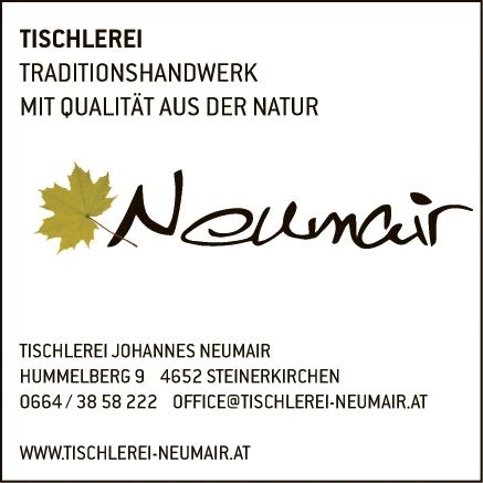 Print-Anzeige von: Tischlerei Johannes Neumair