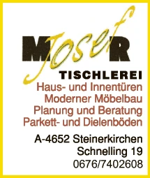 Print-Anzeige von: Tischlerei Moser