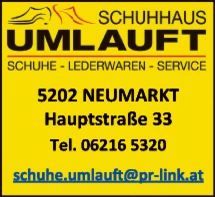 Print-Anzeige von: Umlauft Schuhhaus Print-Anzeige von: Umlauft Schuhhaus