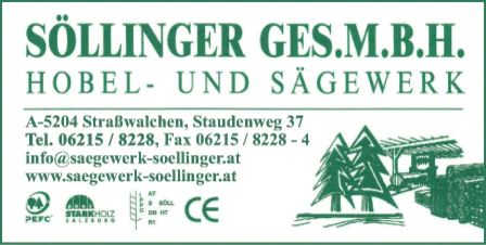 Print-Anzeige von: Söllinger GesmbH, Hobel- u Sägewerk