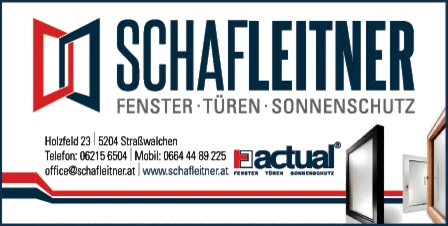 Print-Anzeige von: Schafleitner Fenster u Sonnenschutz GmbH
