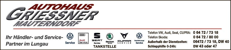Print-Anzeige von: Autohaus Griessner GmbH Print-Anzeige von: Autohaus Griessner GmbH