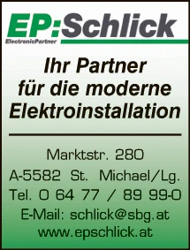 Print-Anzeige von: Elektro Franz Schlick GmbH