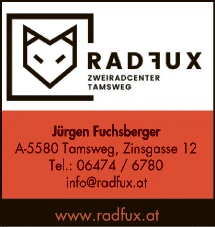 Print-Anzeige von: Radfux Zweiradcenter Tamsweg