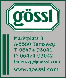 Print-Anzeige von: Gössl Gwand GmbH, Trachtenbekleidung