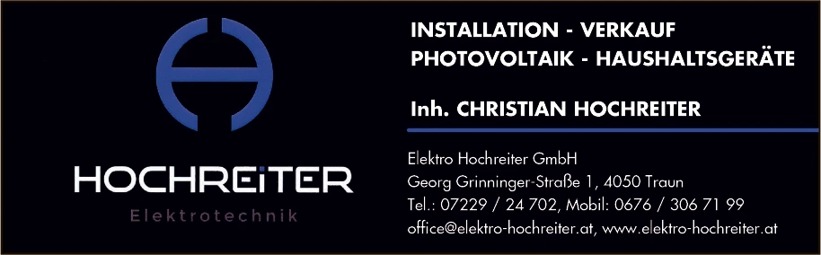 Print-Anzeige von: Elektro Hochreiter GmbH