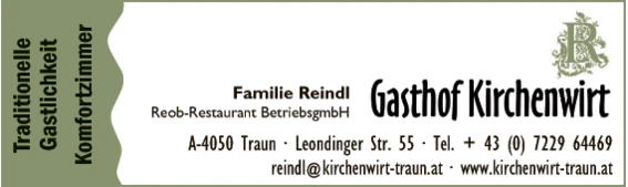 Print-Anzeige von: Kirchenwirt, Gasthäuser und Gasthöfe Print-Anzeige von: Kirchenwirt, Gasthäuser und Gasthöfe