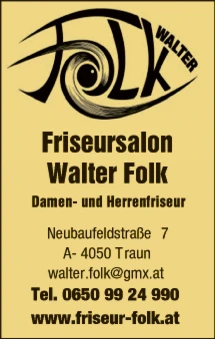 Print-Anzeige von: Folk, Walter, Friseur