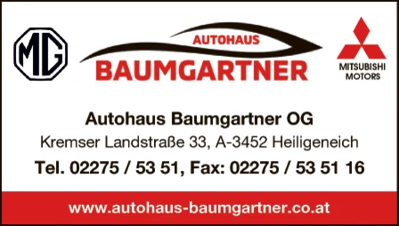 Print-Anzeige von: Autohaus Baumgartner