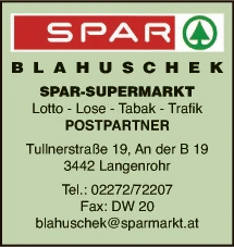 Print-Anzeige von: BLAHUSCHEK GesmbH, Lebensmittel