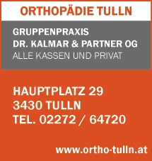 Print-Anzeige von: Gruppenpraxis Dr. Kalmar Partner OG 