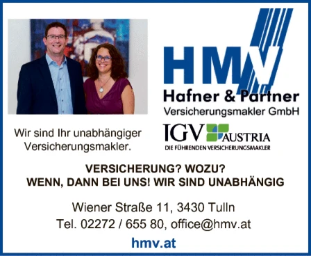 Print-Anzeige von: Hafner & Partner, Versicherungsmakler