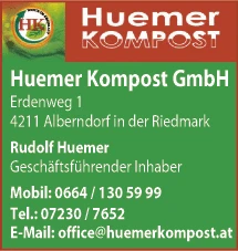 Print-Anzeige von: Huemer Kompost GmbH
