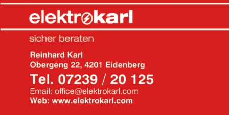 Print-Anzeige von: Elektro Karl Print-Anzeige von: Elektro Karl