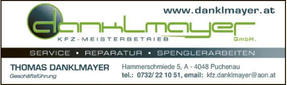 Print-Anzeige von: Danklmayer GesmbH, Kfz-Werkstatt