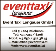 Print-Anzeige von: Lengauer, Leopold, Taxi