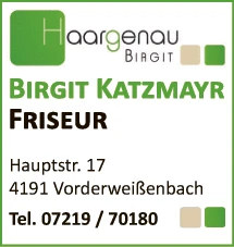 Print-Anzeige von: Katzmayr, Birgit, Friseur Print-Anzeige von: Katzmayr, Birgit, Friseur