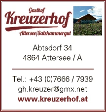 Print-Anzeige von: Gashof Kreuzer, Franz