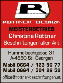 Print-Anzeige von: Rottner, Christine, Beschriftungen