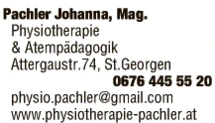 Print-Anzeige von: Johanna Pachler, Praxis für Physiotherapie Print-Anzeige von: Johanna Pachler, Praxis für Physiotherapie