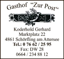 Print-Anzeige von: Gsth Zur Post