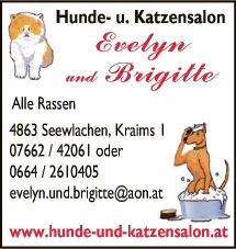 Print-Anzeige von: Neutron HandelsgmbH Hund- u. Katzensalon Evelyn, Hundesalon