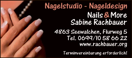Print-Anzeige von: Rachbauer, Sabine, Nageldesign Print-Anzeige von: Rachbauer, Sabine, Nageldesign