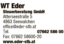 Print-Anzeige von: WT Eder, Steuerberatung GmbH