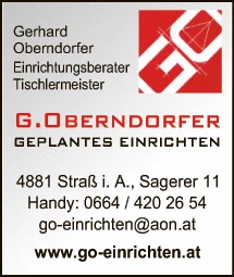 Print-Anzeige von: Oberndorfer, Johann, Einrichtungsberater
