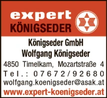 Print-Anzeige von: Königseder, Wolfgang, Telefonanlagen