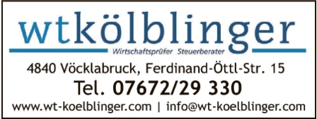 Print-Anzeige von: WT Kölblinger Wirtschaftsprüfungs u. Steuerberatungs GmbH