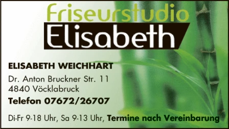 Print-Anzeige von: Friseur Studio Elisabeth Weichhart