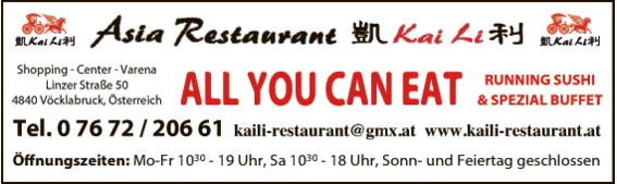 Print-Anzeige von: Asia Restaurant Kaili