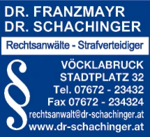 Print-Anzeige von: Dr. Franzmayr Dr. Schachinger 