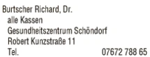 Print-Anzeige von: Burtscher, R., Dr.