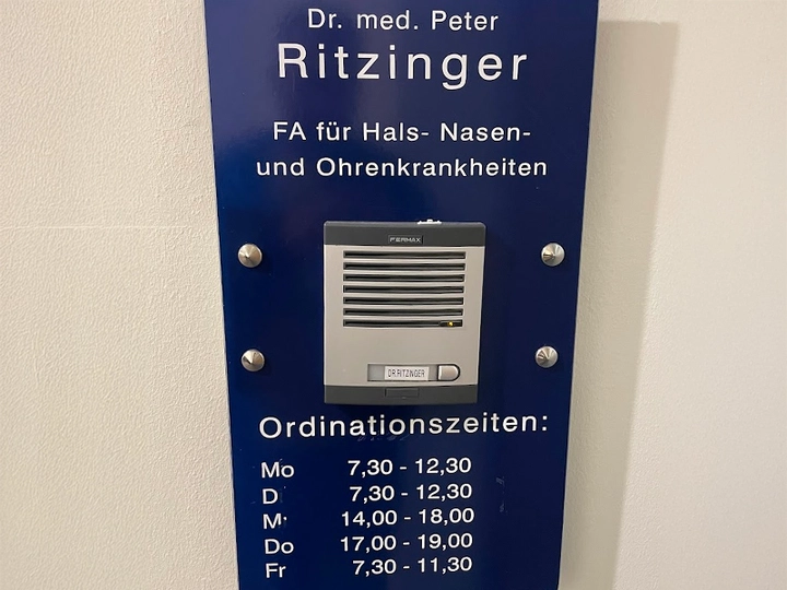 Galerie-Bild 1: Dr. Peter Ritzinger aus Vöcklabruck von Ritzinger, Peter, Dr., FA f Hals, Nasen- u Ohrenkrankheiten