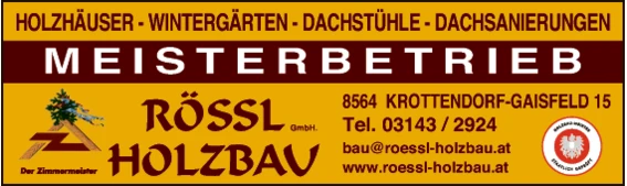 Print-Anzeige von: Rössl Holzbau GmbH Büro