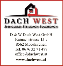 Print-Anzeige von: D & W Dach West GmbH