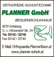 Print-Anzeige von: PLANNER GmbH, Schuhhäuser